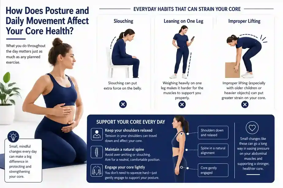 How Does Posture and Daily Movement Affect Your Core Health Worksop?