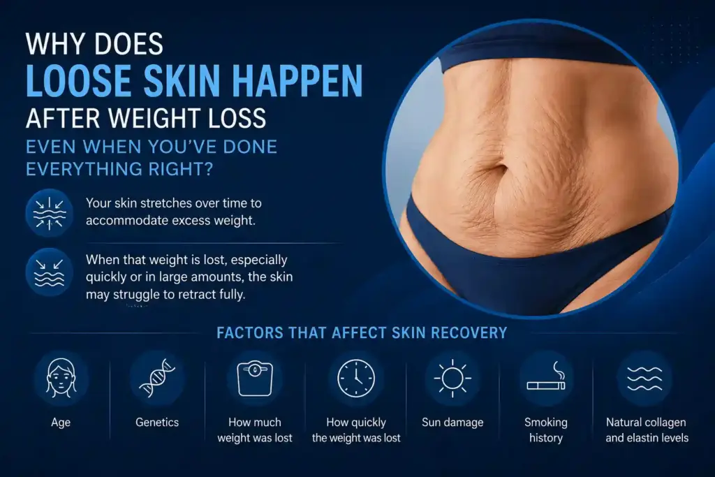 Why Does Loose Skin Happen After Weight Loss Even When You’ve Done Everything Right Worksop?